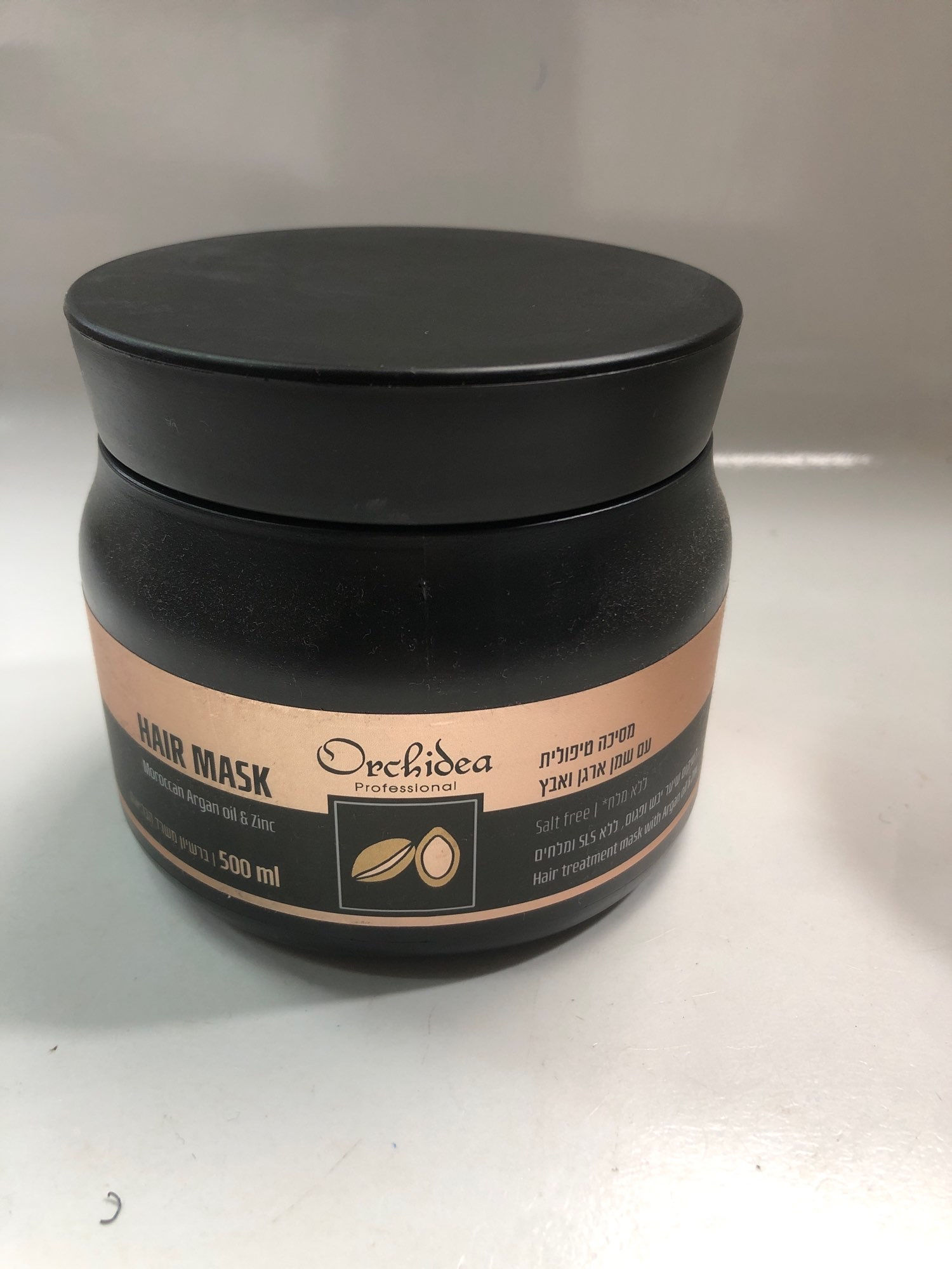 מסכה אורכידה שמן ארגן ואבץ