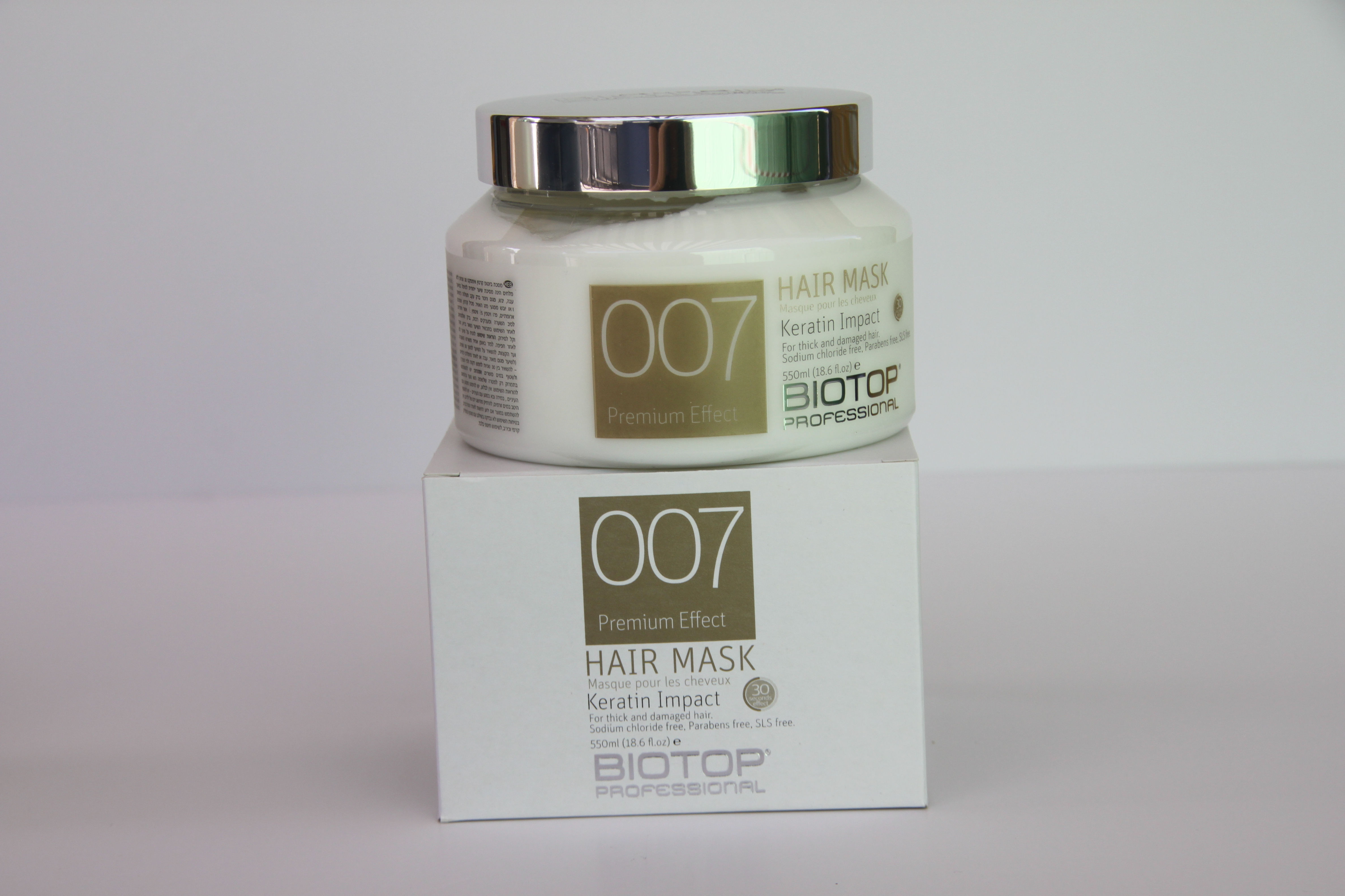 מסכה ביו טופ 007 - מסכה קרטין אימפקט