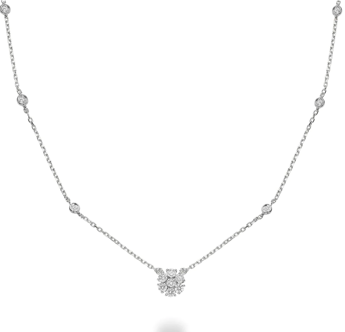 Flower Diamond Necklace