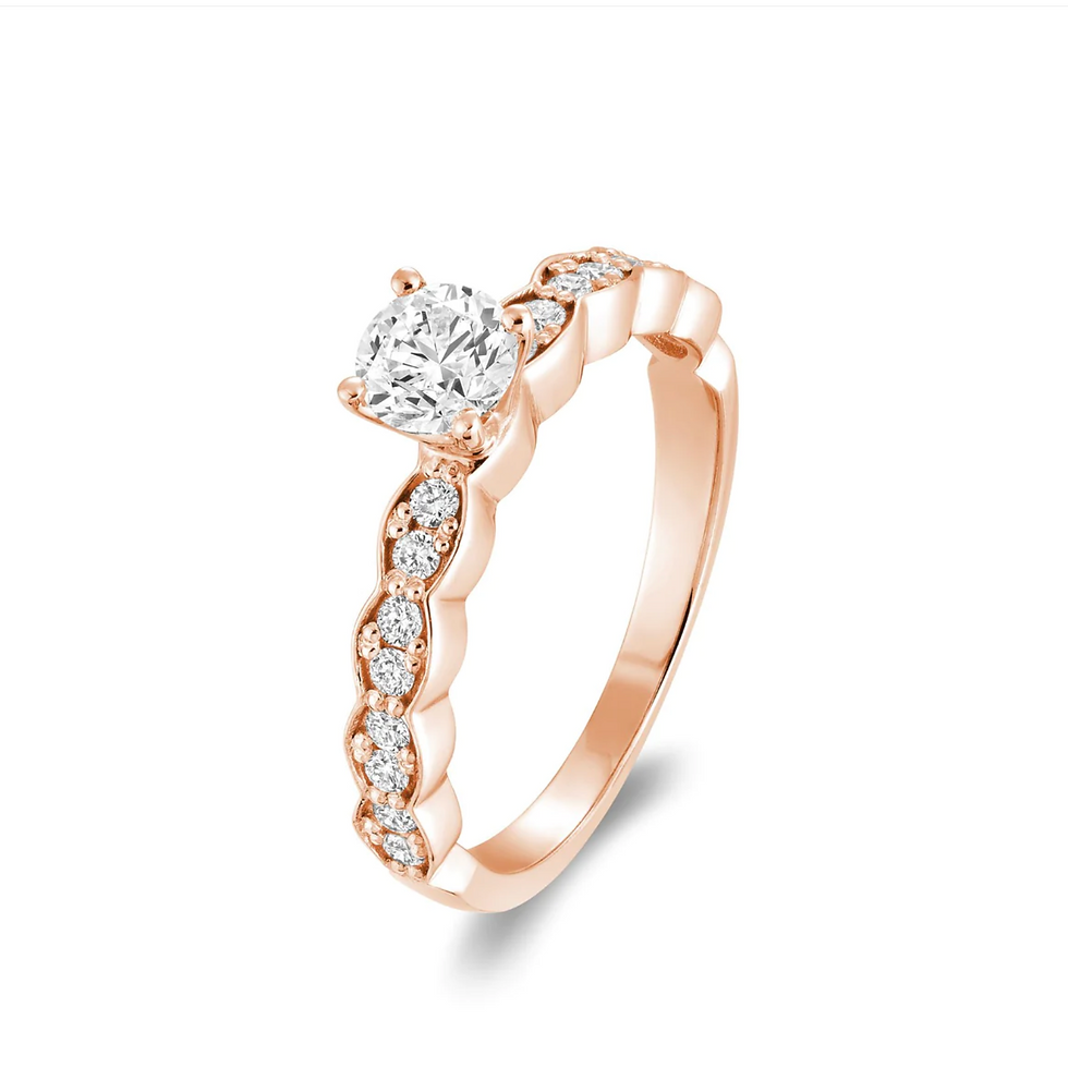 Miniature : Marquise Illusion Diamond Engagement Ring