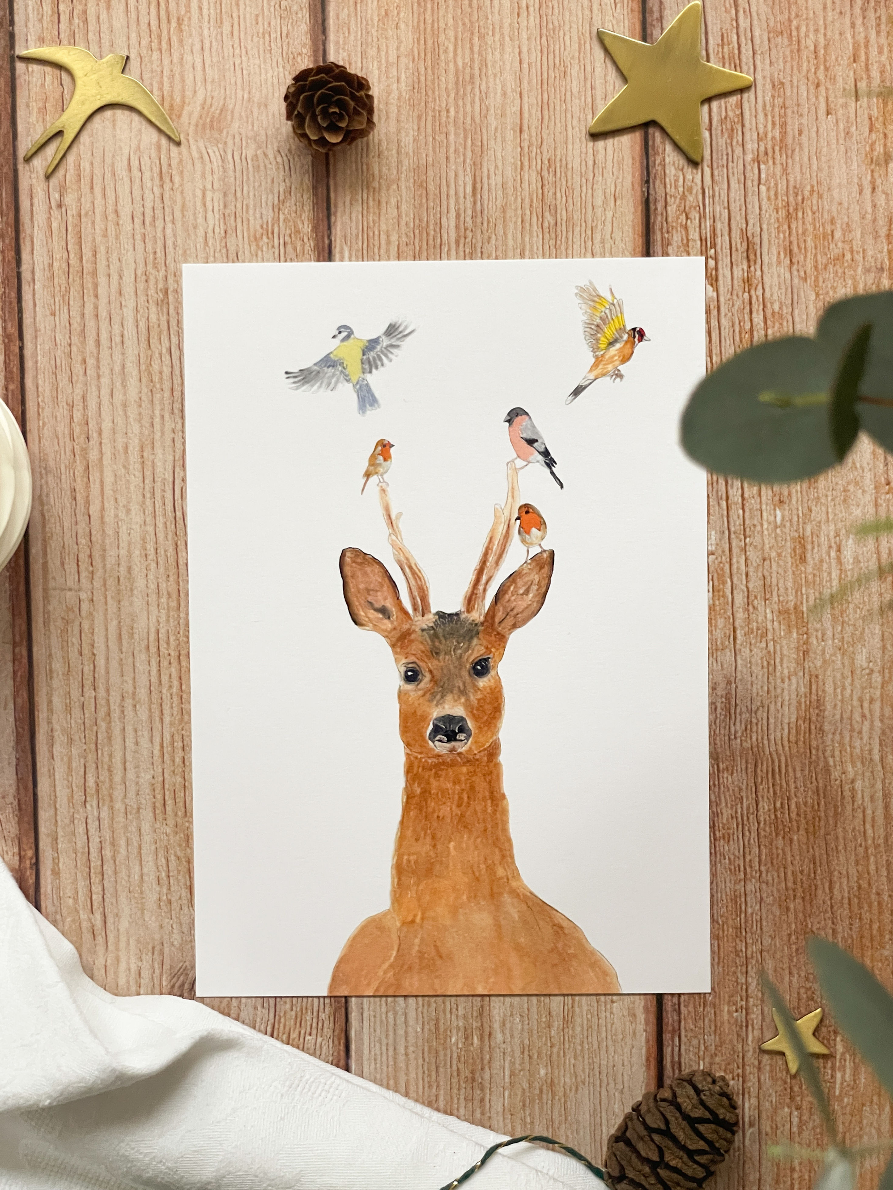 Affichette A5 brocard et oiseaux