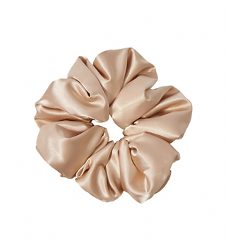 Giant Cream Satin Scrunchie