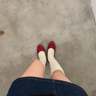ballet flats with socks