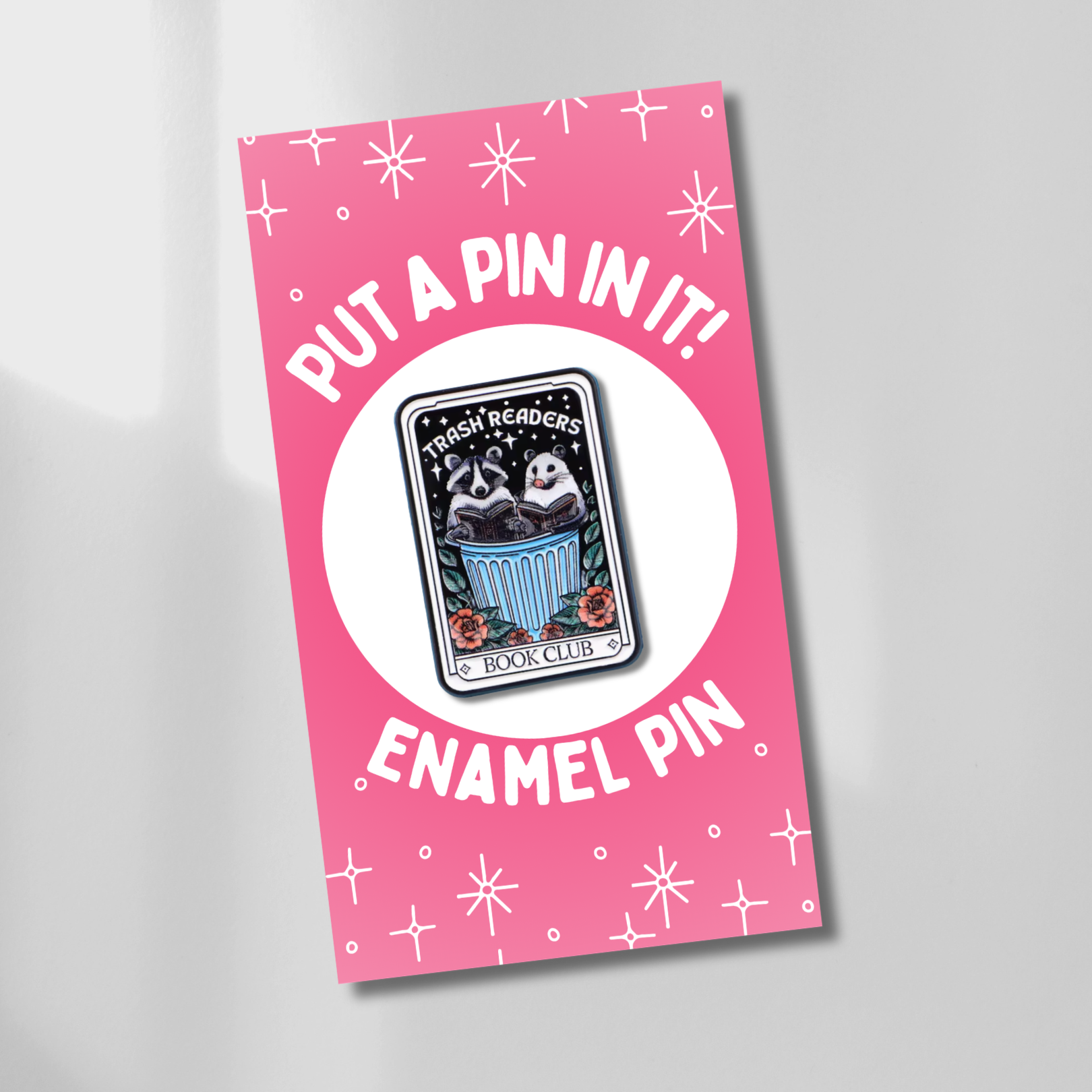 Trash Readers Enamel Pin