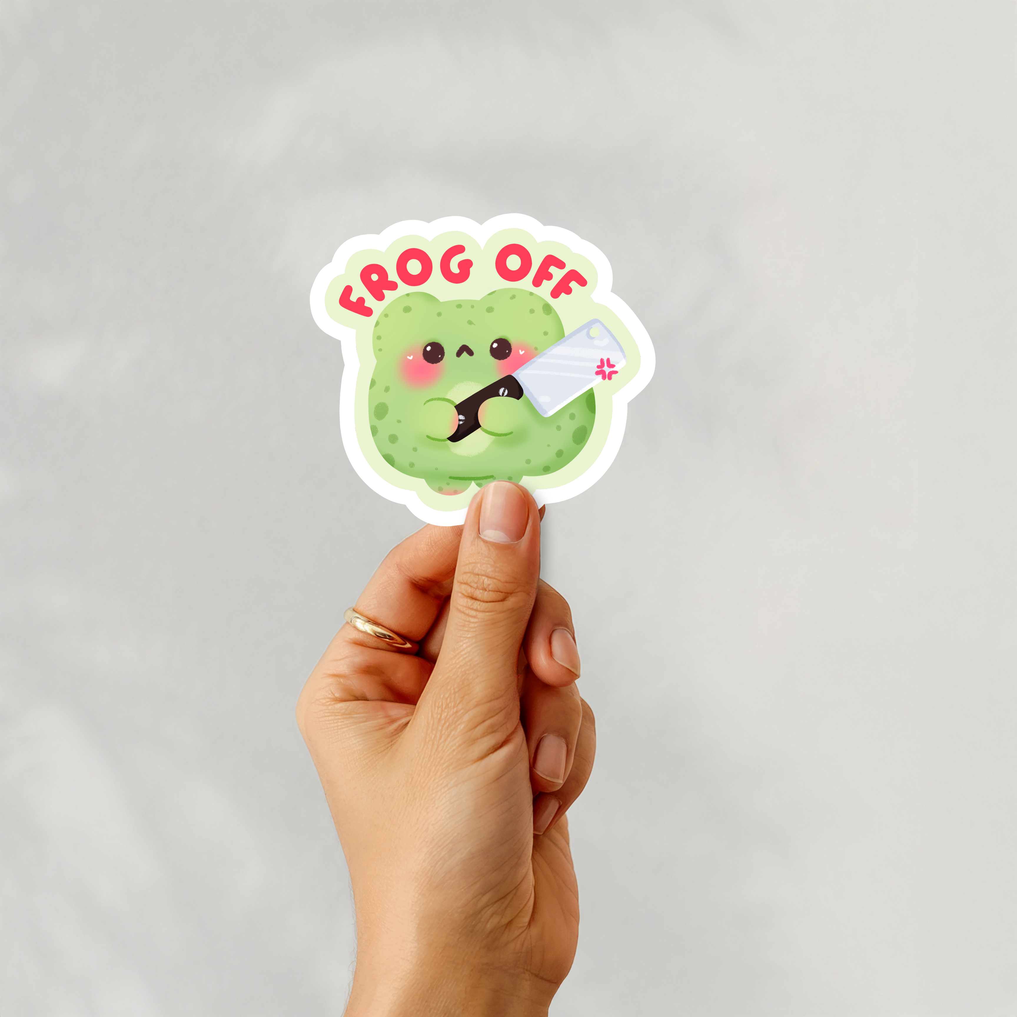 Frog Off Sticker