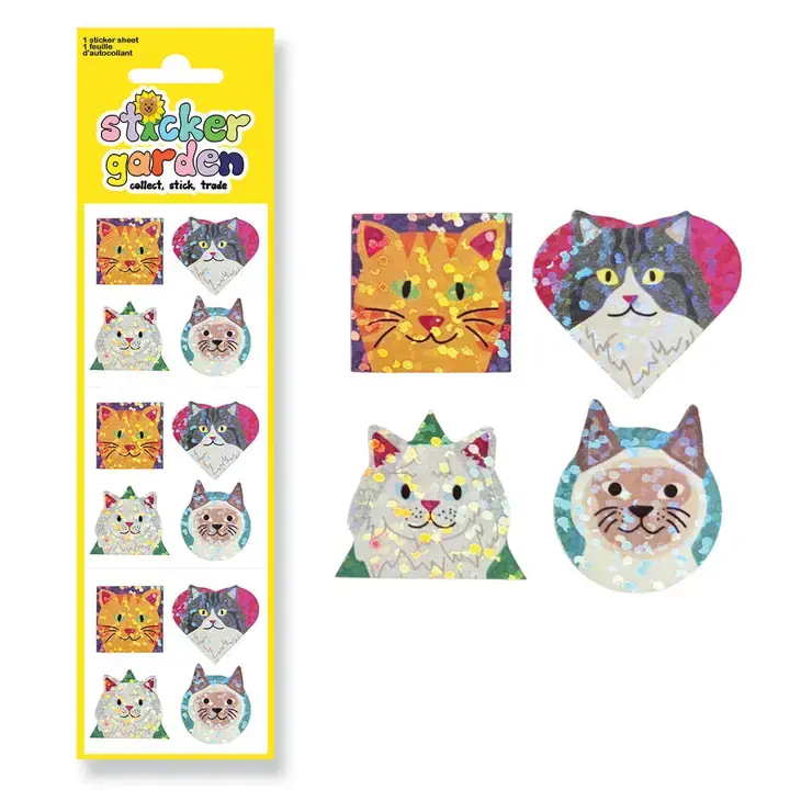 Cat Shapes Sticker Sheet