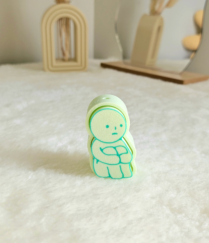 Smiski Clicker Keychain