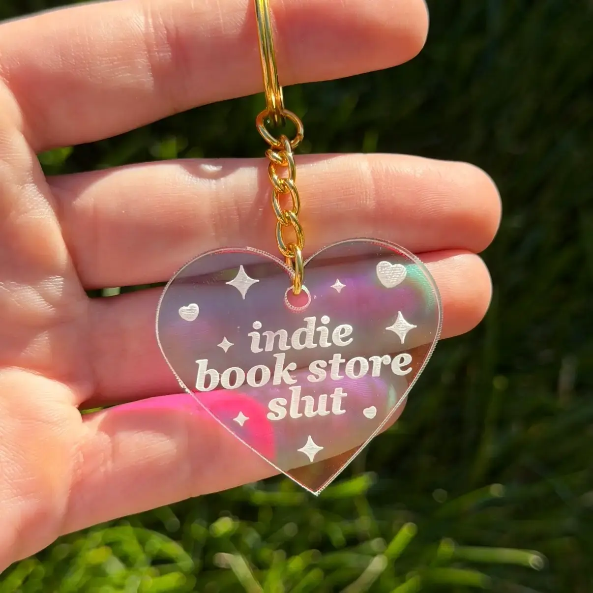 Indie Bookstore Slut Keychain
