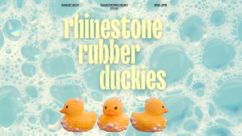 Rhinestoned Rubber Duckies