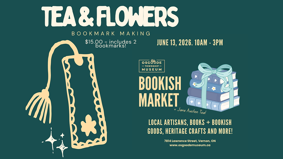 Tea & Flowers Bookmark Making