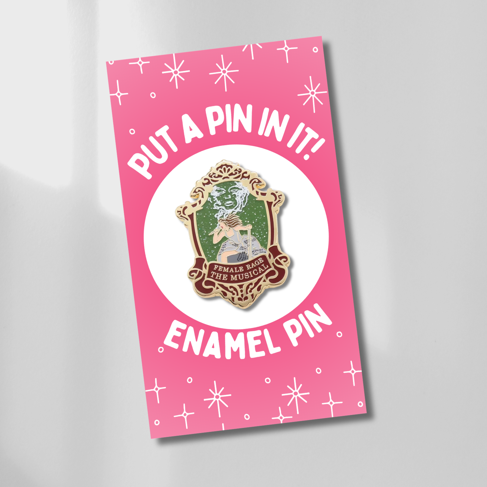 Female Rage Enamel Pin