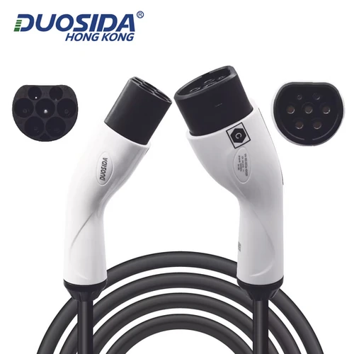 Duosida 3相32A Type 2 充電線+延長線/ Tesla Wall Connector Charger