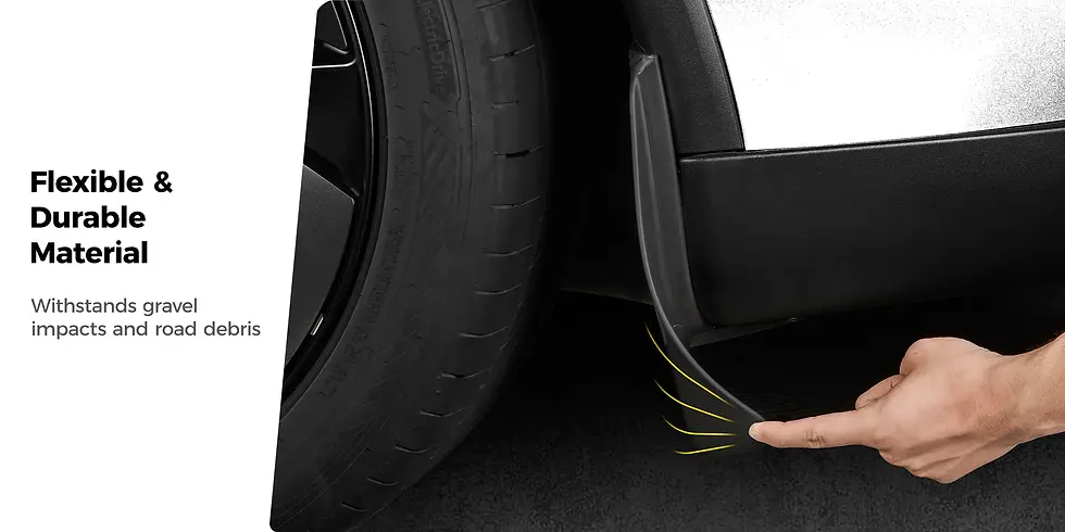 縮圖：3W Flaps 擋泥板 For Tesla Model Y Juniper 2025+ / Model 3  Highland 2024+