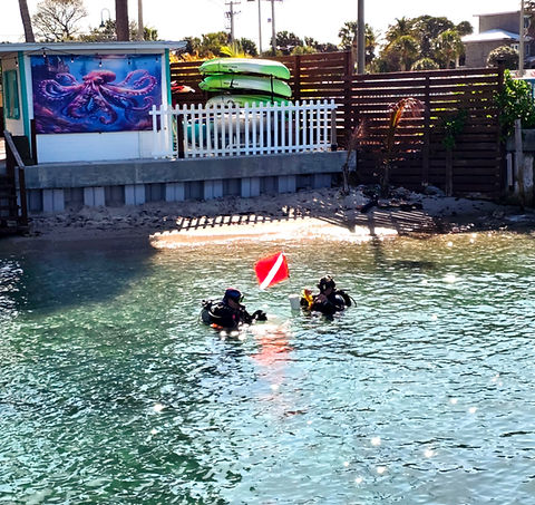 Guest Diving at Hotel