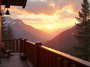 Sunrise over the mountains