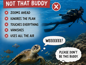 How to be a good dive buddy