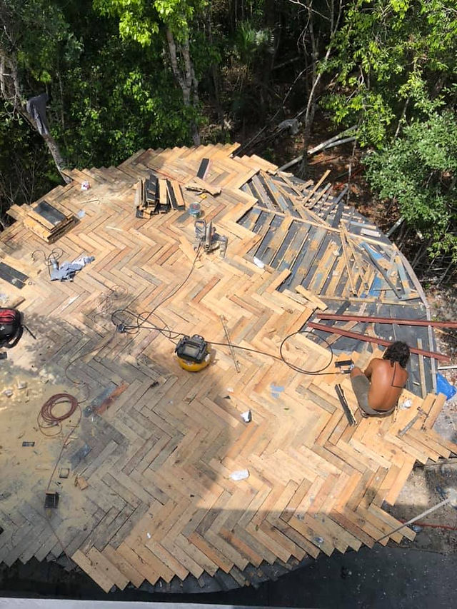 Construyendo los domos