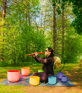 Sound bath in nature