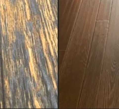 Restored wood floor