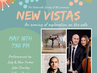 Violoncello Society of New York's New Vistas concert