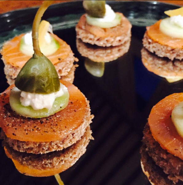 Stylish Smoked Salmon on Rye