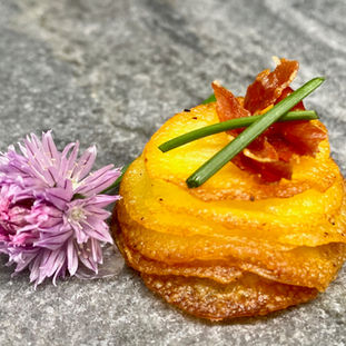 Mini Anna potato stacks