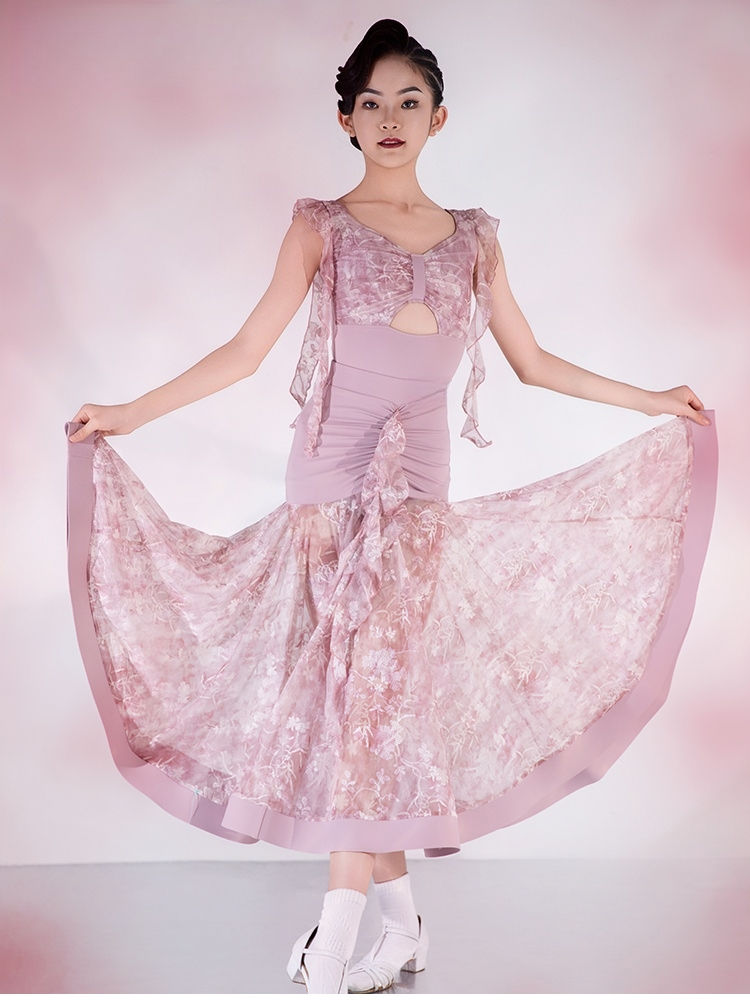 Moonlit Bloom BallroomDress