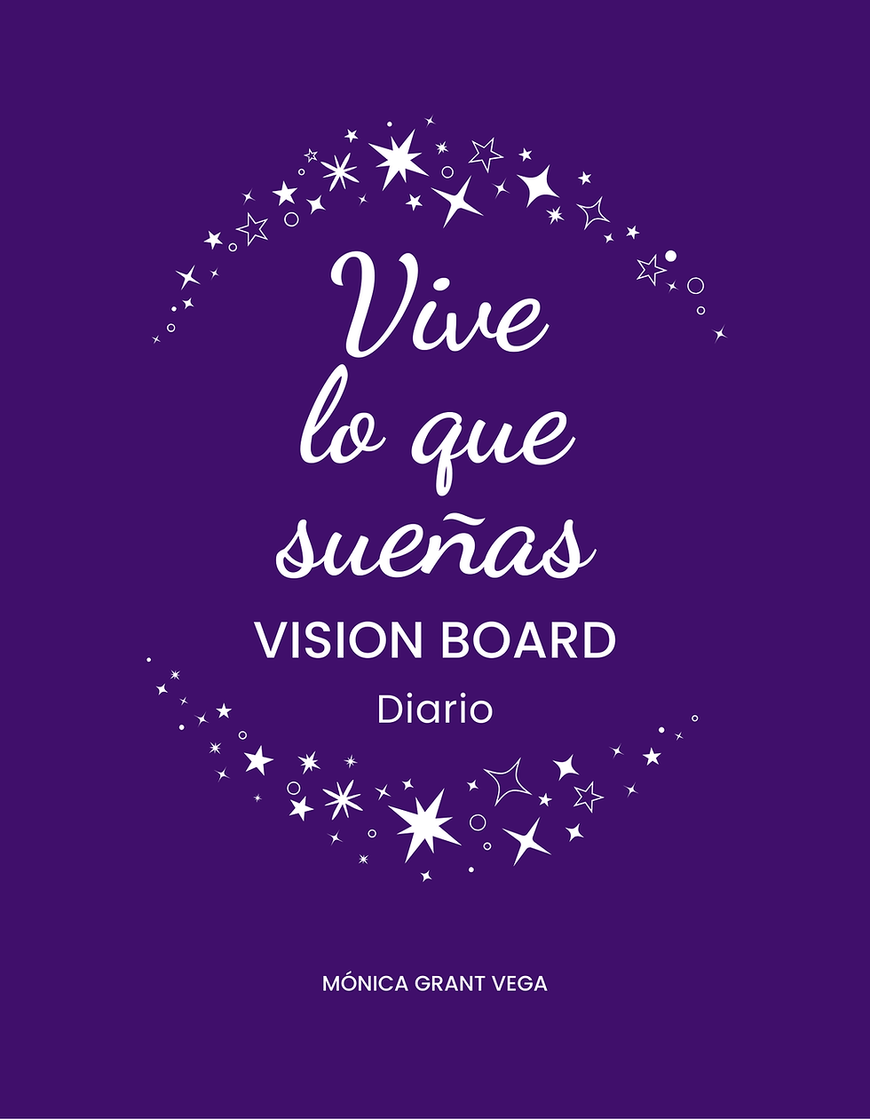 Vive Lo Que Sueñas. Vision Board. Diario. portada