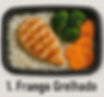 Frango grelhado com arroz integral e legumes