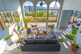 Clean open living room