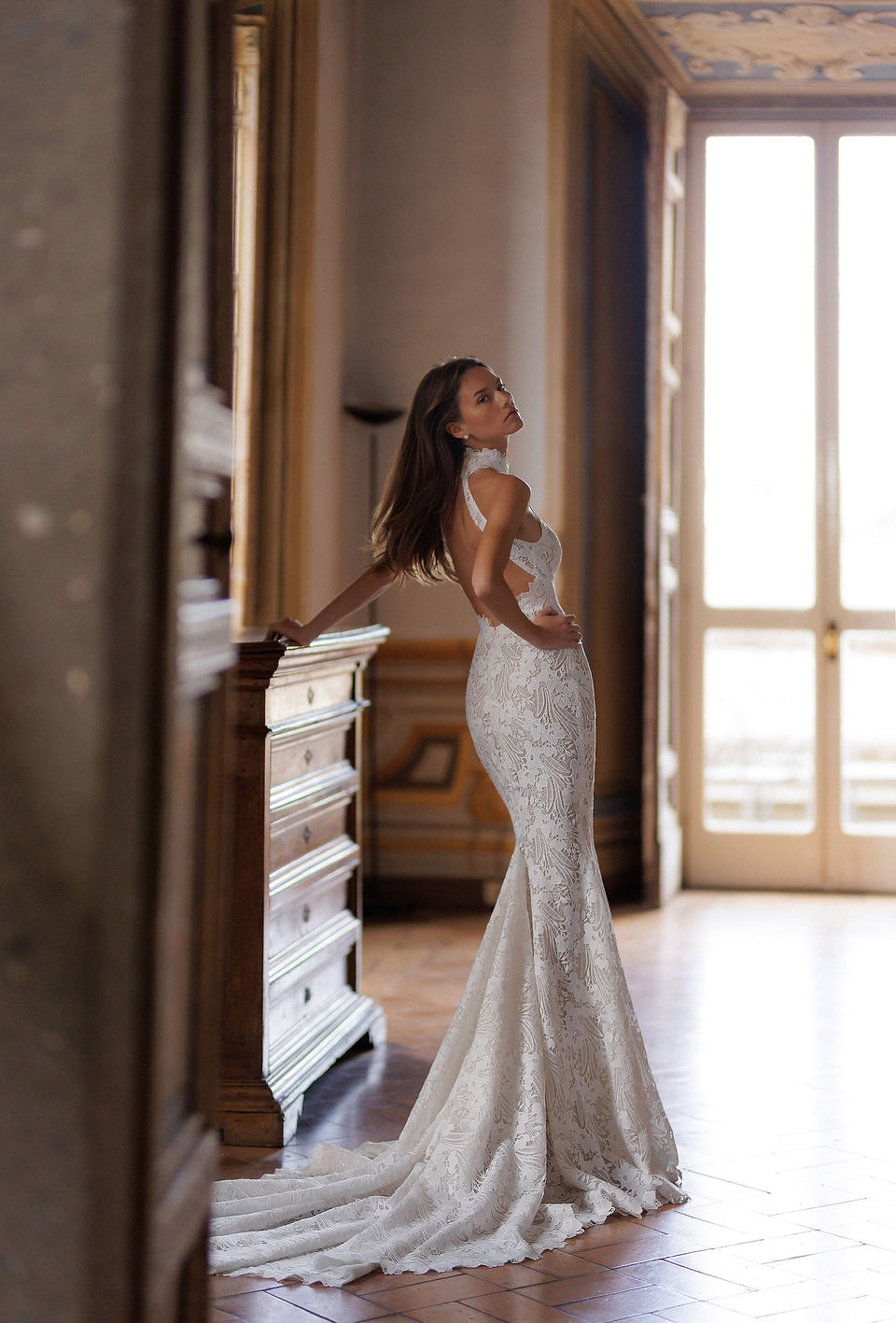 Brautkleid Fit and Flare Spitze