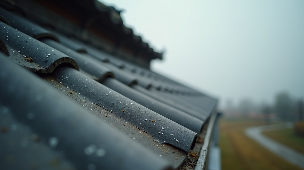 Close-up view of a sturdy roof designed to withstand strong winds