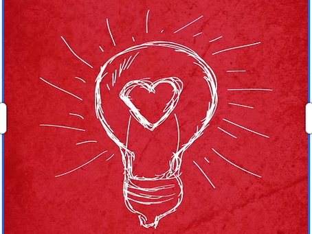heart in a lighbulb