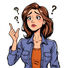 A woman struggling to decide whether estrogen in good or bad