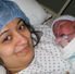The author and her newborn son