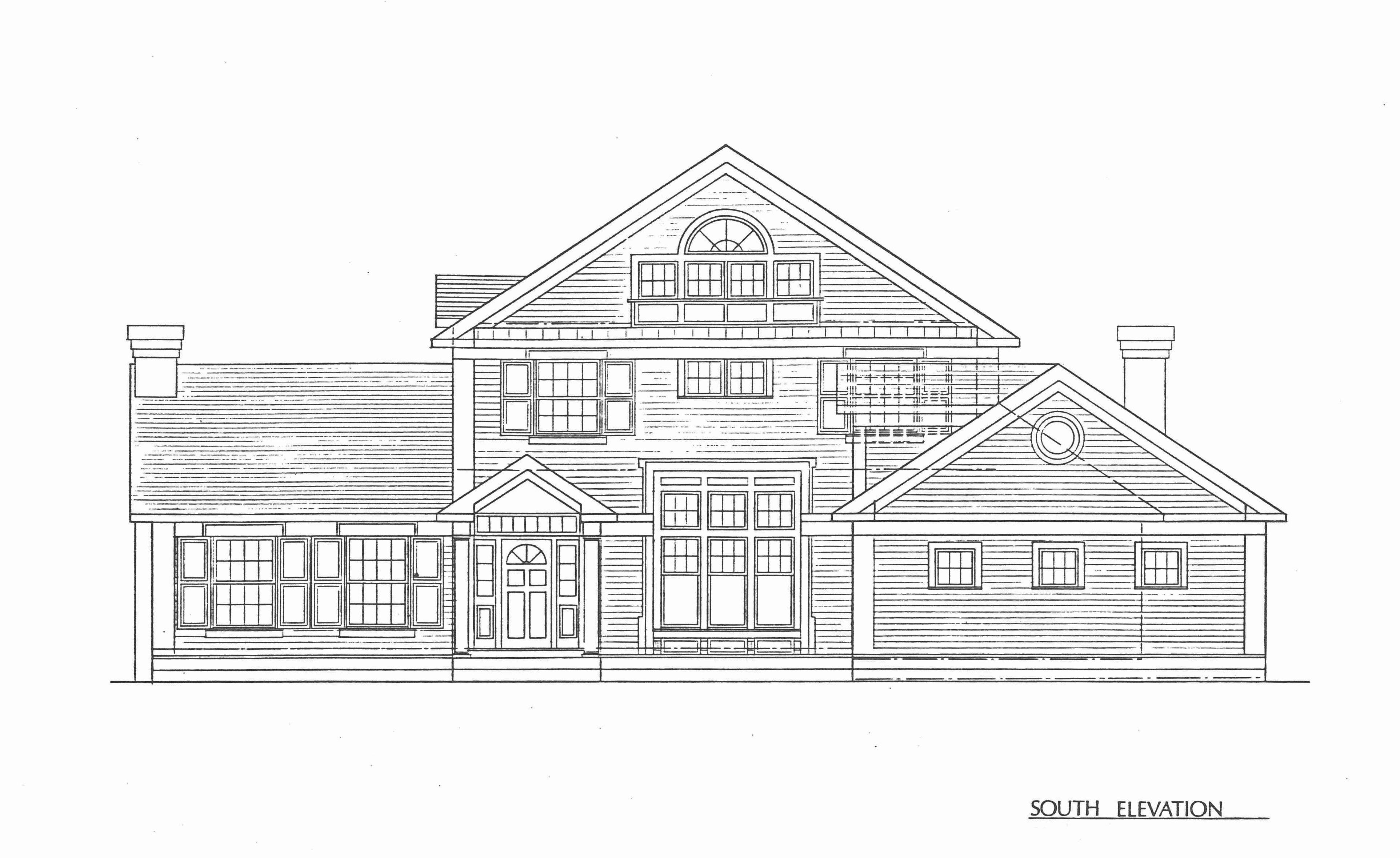 House for West Rd South Elevation
