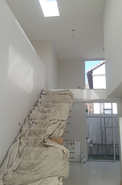 New build luxury residence facade detail