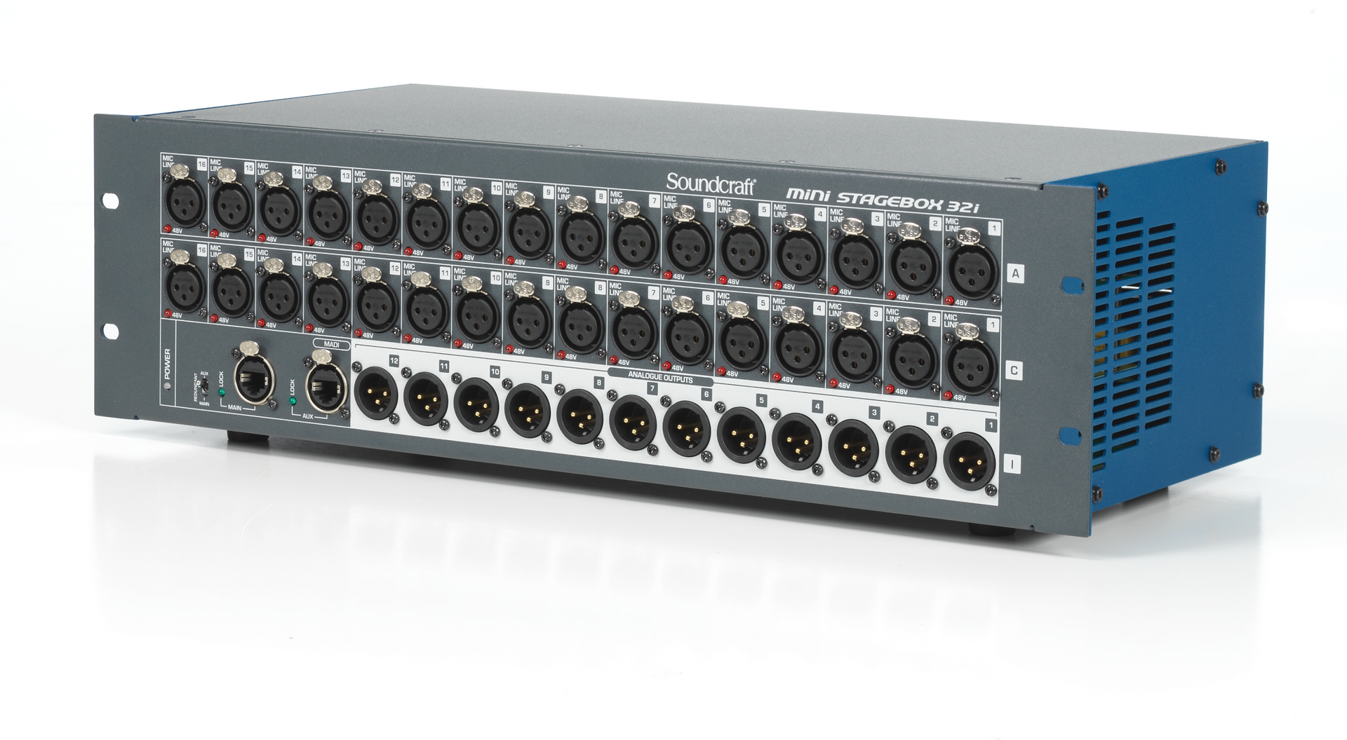 Mini Stagebox 32i - Front Angle