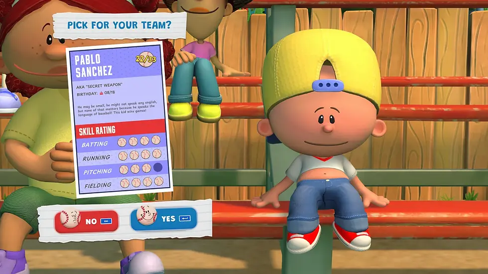 Each person you see in promotional material is a character, and they all have their own stats and quirks. There is also character customisation.