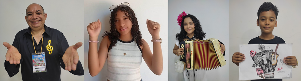 Ovadis Jiménez, Nickoll Peñaranda, Celianis Guanipa y Maxwel Maestre, ganadores. Fotos suministradas.