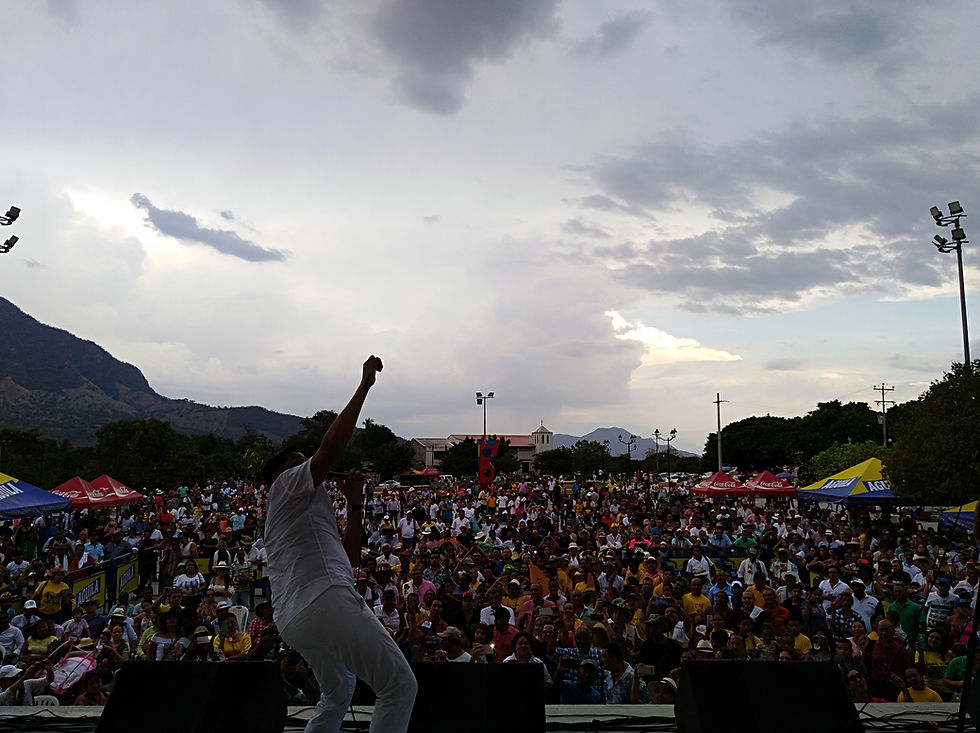 Imagen del concurso de canción inédita en Patillal. Foto Mariaruth Mosquera