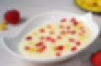 ★ Crema fría de mango con fresas