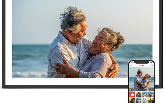 Digital Picture Frame, 15.6 Inch Large Frameo Digital Photo Frame WiFi, 32GB, 1920 * 1080 IPS HD Touch Screen, Tabletop&Wall-Mounted, Share Picture Video, Birthday, Wedding, for Mom