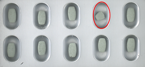 broken tablet defect vision inspection machine