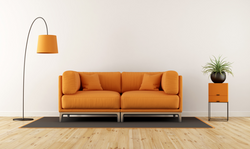 orange sofa