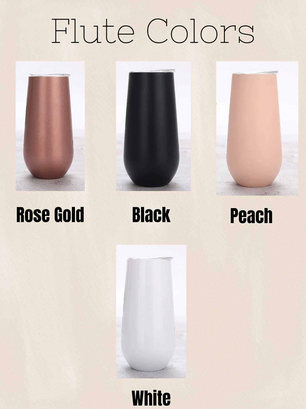 Thumbnail: Monogrammed Champagne Tumblers