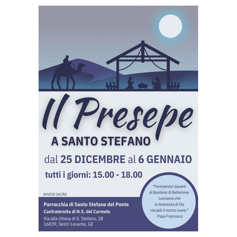 Il Presepe a Santo Stefano