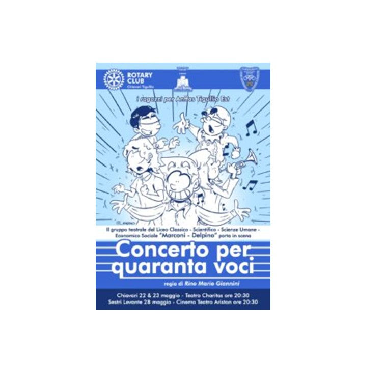 Spettacolo del gruppo teatrale del Liceo Marconi Delpino "Concerto per quaranta voci"