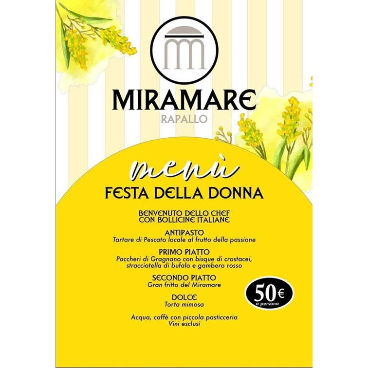Menù festa della donna