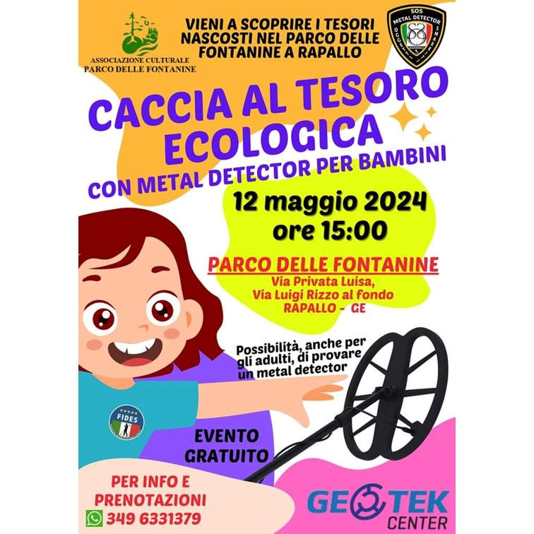 Caccia al tesoro ecologica con metaldetector